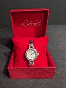 Joan Boyce Rhinestone Fashion Watch in Box