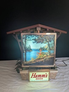 Vintage Hamms Beer Lighted Wall Clock