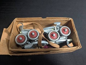 Vintage Hustler Speed King Roller Skates With Box