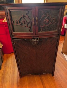 Vintage Victorian Style Music Cabinet