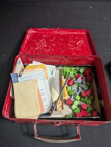 Vintage Game Set in Tin Carry Case