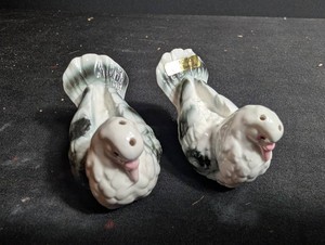 Vintage West Bend Grotto Ceramic Bird Figurines Pair