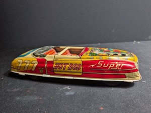 Vintage MAR Toys Hot Rod Super 777 Tin Race Car