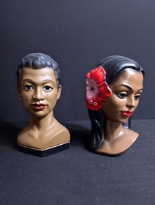 Hawaiian Head Bust Pair (Lot of 2)
