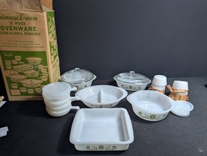 Vintage Primrose Dream Ovenware 31-Piece Cook-N-Serve Ensemble