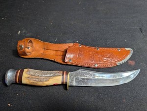 Edge Brand Original Buffalo Skinner Knife With Sheath