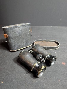 Antique Marchand Paris Opera Glasses With Case