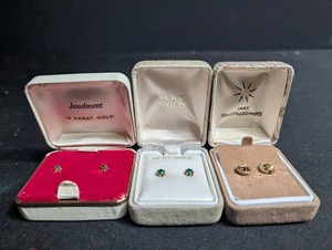 Jewelmont 14K Gold & Gold Filled Earrings Mixed Lot