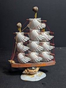 Shell Sailboat Nautical Decor