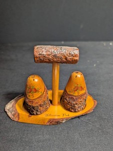 Yellowstone Park Wood Salt and Pepper Shaker Set