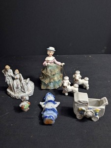 Japanese Porcelain Figurine Group (Lot of 7)