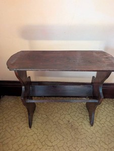 Wooden Console Table With Lower Shelf