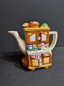 Ceramic Kitchen Teapot Decorative Pitcher