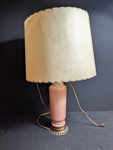 Vintage Pink Ceramic Table Lamp