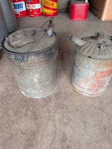 Vintage Metal Fuel Cans (Lot of 2)