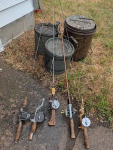 Vintage Fishing Rod Mixed Lot of 5