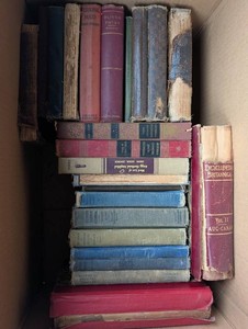 Antique Hardcover Book Mixed Lot Reference & Literature