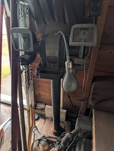 Vintage Craftsman 13 HP Bench Grinder With Lights