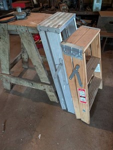 Werner W130-4 Folding Step Stools (Lot of 2)