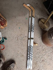 Vintage Wooden Hockey Sticks (Lot of 3)