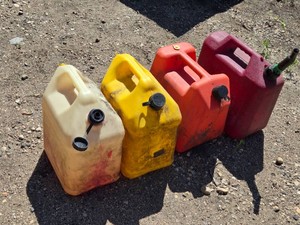 Assorted Gas Cans