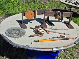 Ice Fishing Rattle Reels, Poles, Hook