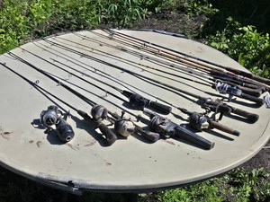 Zebco Spin-Cast and Spinning Rod and Reel Lot