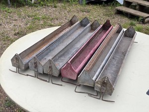 Metal Chicken Feeders Galvanized Steel Lot