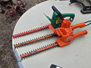 Black & Decker and Weedeater Electric Hedge Trimmers and Craftsman Trimmer - 2 Work