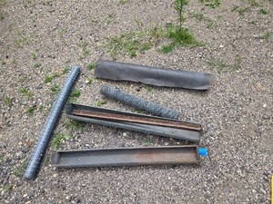Partial Roll of Chicken Wire, Chicken Feeders, Plastic Fence