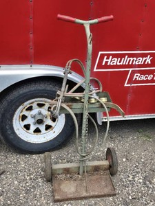 Welding Torch Cart with Gauges and Hoses and Torch