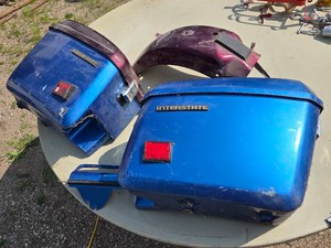Honda Goldwing Interstate Motorcycle Saddlebags and Fender