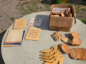 Lot of Wooden Cutouts and Plaques