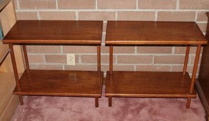 Mid-Century Modern Maple Side Tables