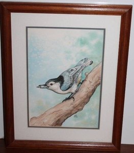 Judy Geer Linney Nuthatch Painting