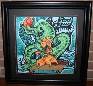 Sandra Geer Tiger Lily Decor Painting