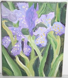 Sandra Geer Iris Painting