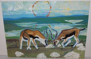 Sandra Geer Antelope Painting
