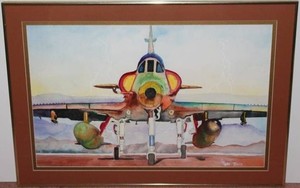Sandra Geer Aircraft Watercolor