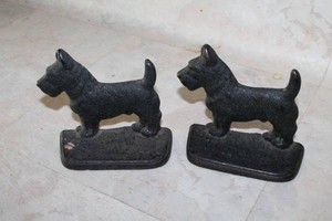 Cast Iron Scottie Dog Doorstops
