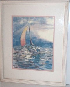Bonnie Binderup Geer Sailboat Watercolor