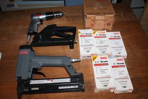 Senco Pneumatic 18 Gauge Nailer &amp DeVilbiss 38 Air Drill