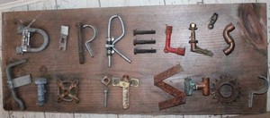 Found Object Shop Wall Art Piece