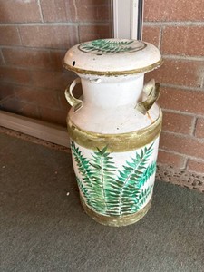Fern Milk Can