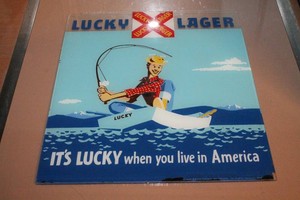 Lucky Lager Sign