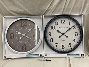 Westminster Clock Company 16-Inch Wall Clocks (Lot of 2)
