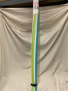 Zmat Beachy Stripe Blue Curacao Outdoor Mat 52 X 72 in