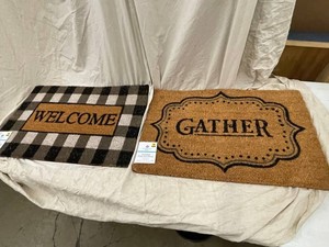 Comfort Bay Printed Coir Doormat Set (Lot of 2)