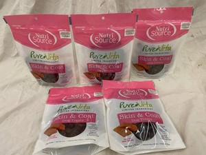 PureVita Skin & Coat Dog Treats Salmon 6 Oz (Lot of 5)