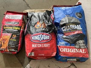 Kingsford, Best Choice & Charking Charcoal Briquettes Mixed Lot of 3